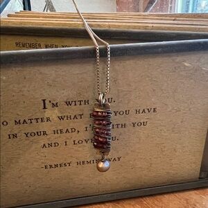 Elegant Wire-Wrapped Pendant Necklace